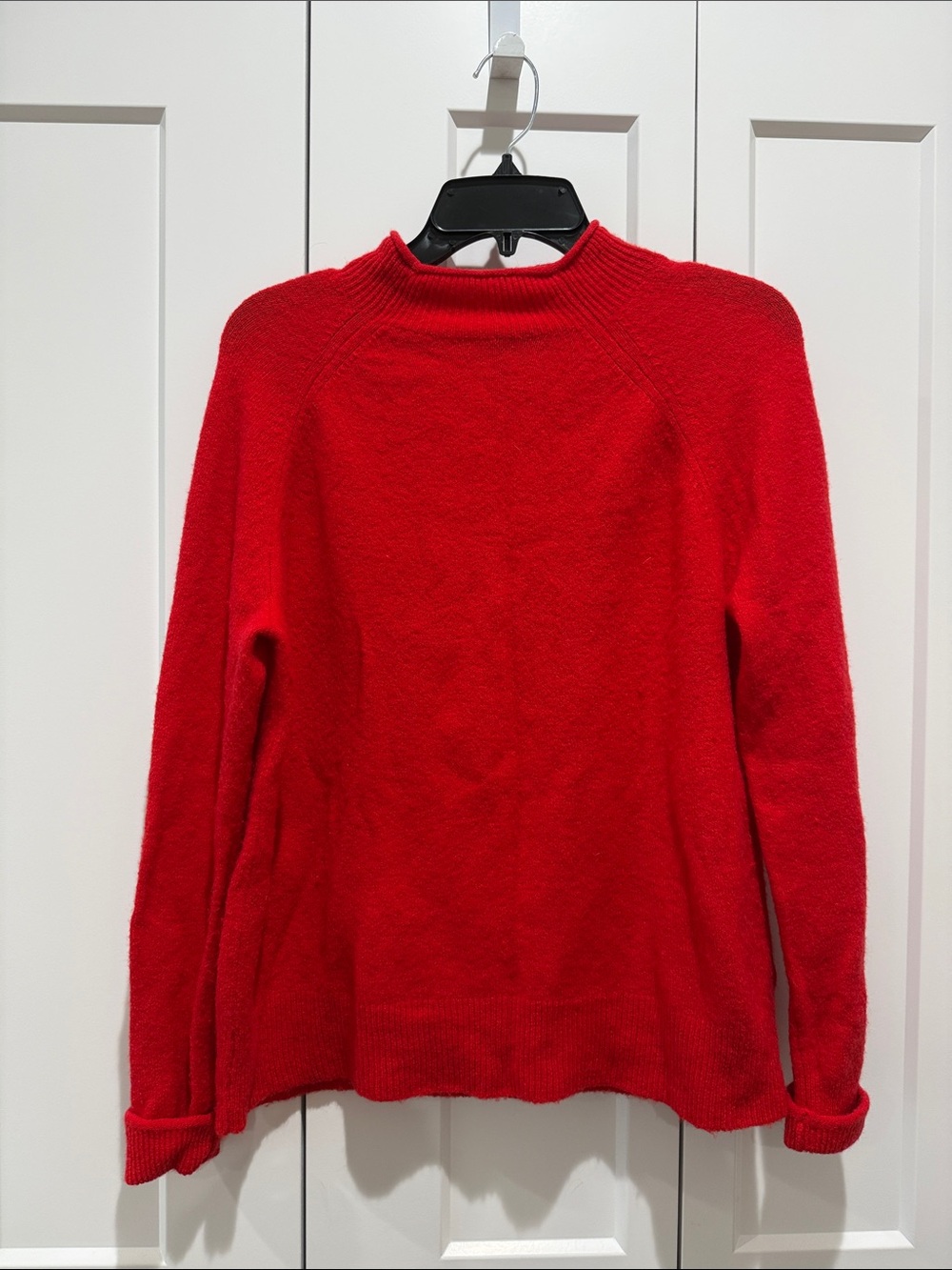 J. Crew Vibrant Red Rollneck Sweater